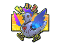 Sticker Cyber Chicken (Holo)
